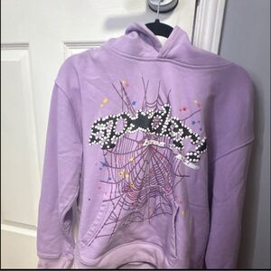 Purple sp5der hoodie